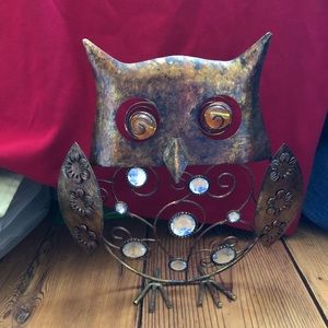 Decorative metal owl